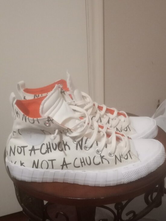 Converse UNT1TL3D Hi Not a Chuck Mens Size 10 White Athletic Shoes Sneakers